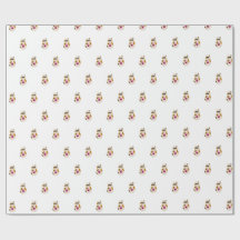 Papier d'emballage Joyeux Anniversaire Chat et Cup