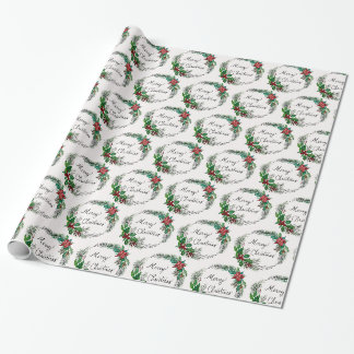 Cadeau Papier d'emballage Joyeux Noël
