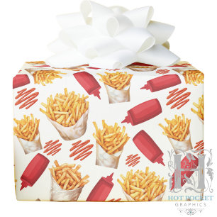 Cadeau Papier d'emballage Ketchup & Frites