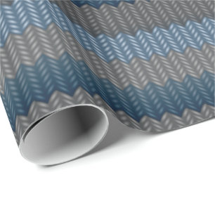 Cadeau Papier d'emballage laine Bleu Laine à tricoter Pap