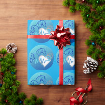 Papier d'emballage Logo Hiver