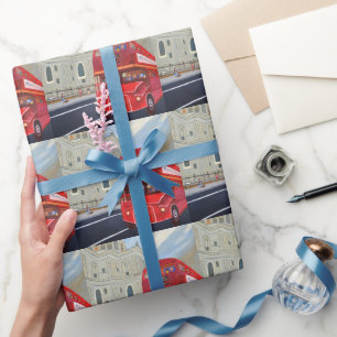 Cadeau Papier d'emballage London Bus