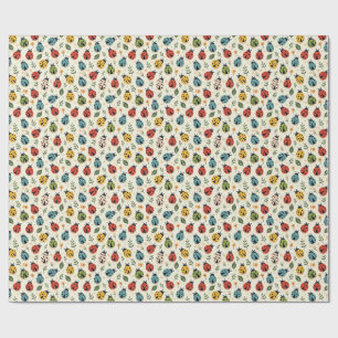 Cadeau Papier d'emballage luciole colorée – Multicolore m