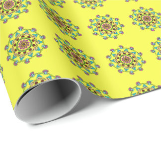 Cadeau papier d'emballage magique pour l'art des champign