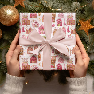 Cadeau Papier d'emballage Maison en pain d'épices Moderne