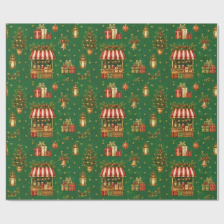Cadeau Papier d'emballage Marché de Noël de l'Ancien Mond