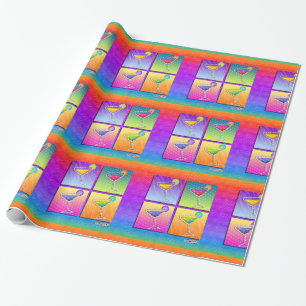 Cadeau Papier d'emballage MARGARITAS Pop Art
