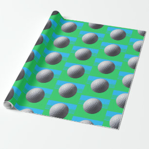 Cadeau Papier d'emballage mat à boule de golf