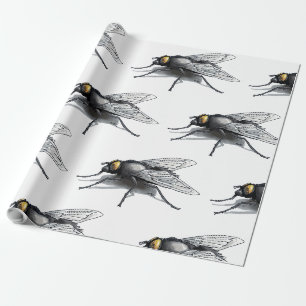 Cadeau Papier d'emballage mat blanc Fly Buddy