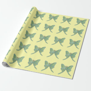 Cadeau Papier d'emballage mat de mite de Luna, 30" x 6'
