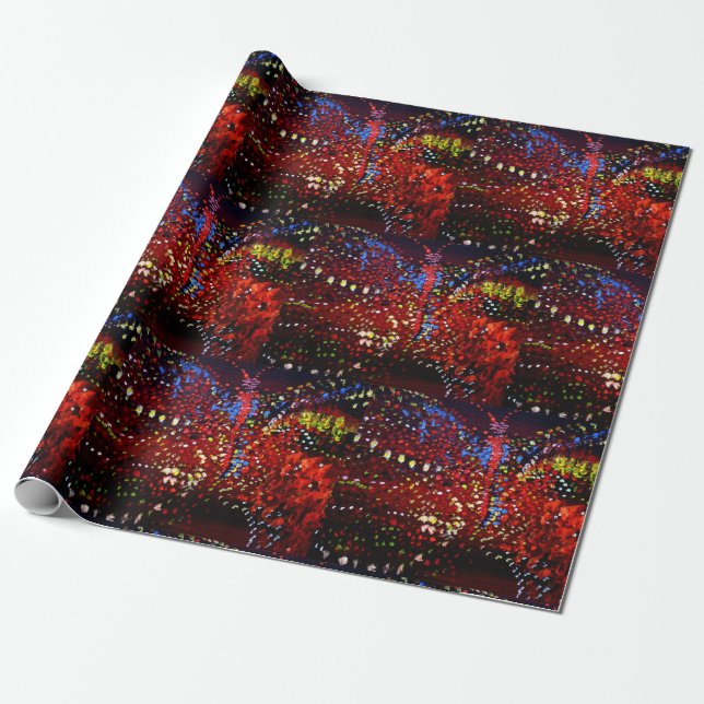Cadeau Papier d'emballage mat Kiss (Déroulé)