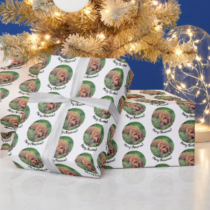 Cadeau Papier d'emballage mignon Golden Doodle