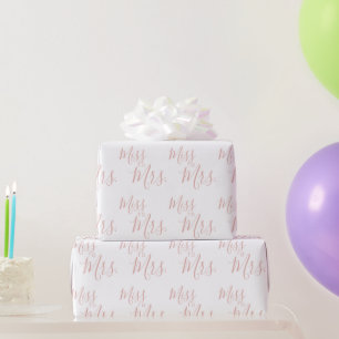 Cadeau Papier d'emballage - Mlle à Mme Rose Gold