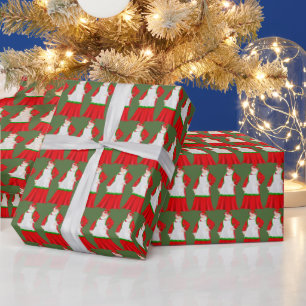 Cadeau Papier d'emballage Mme Claus Holiday