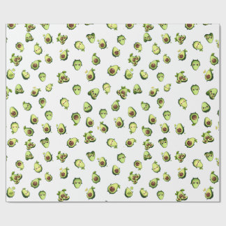 Cadeau Papier d'emballage motif à petit avocat mignon