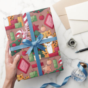 Cadeau Papier d'emballage motif à thème de Noël