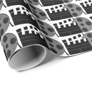 Cadeau Papier d'emballage motif de bobine de film à thème