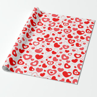 Cadeau papier d'emballage motif de la Saint-Valentin