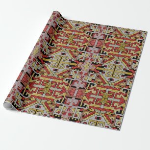 Cadeau Papier d'emballage motif tribal