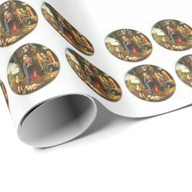 Cadeau Papier d'emballage Noël (Coin rond)
