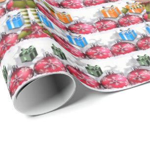 Cadeau Papier d'emballage Noël