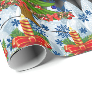Cadeau Papier d'emballage Noël