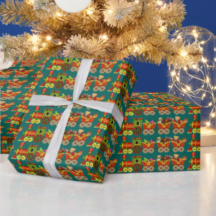 Cadeau Papier d'emballage Noël Train