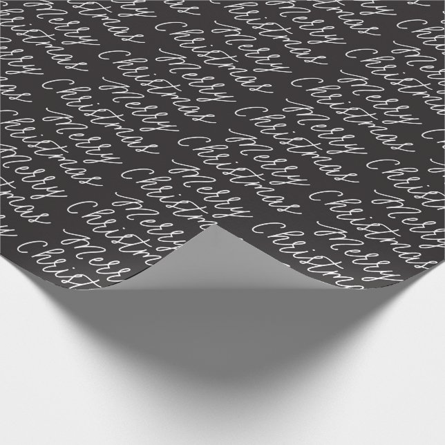 CADEAU PAPIER D'EMBALLAGE NOIR DE JOYEUX NOËL DE (Coin)