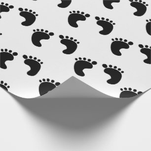 CADEAU PAPIER D'EMBALLAGE NOUVEAU PIEDS DE BÉBÉ