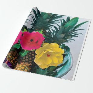 Cadeau Papier d'emballage numérique avec accent de Ananas