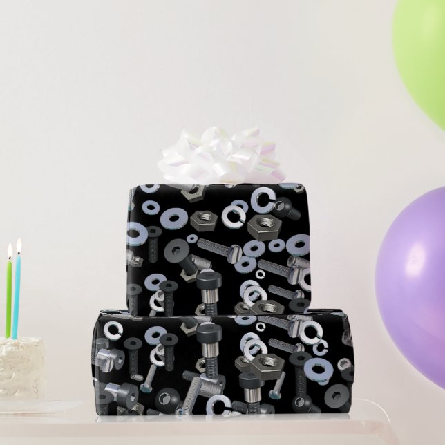 Cadeau Papier d'emballage - Nuts et boulons (Cadeaux de fête)