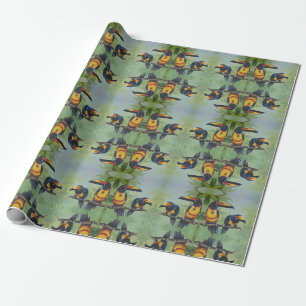 Cadeau Papier d'emballage - Oiseaux tropicaux 02