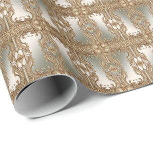 Cadeau Papier d'emballage orné d'or