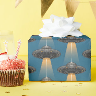 Cadeau Papier d'emballage OVNI Art Déco