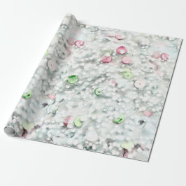 Cadeau Papier d'emballage Paillettes et Sequins