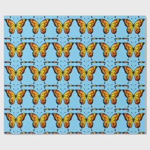Cadeau Papier d'emballage Papillon Monarque