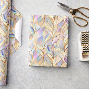 Cadeau Papier d'emballage pastel iridescent métallisé