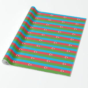 Cadeau Papier d'emballage patriotique avec Drapeau d'Azer
