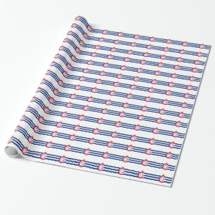 Cadeau Papier d'emballage patriotique avec Drapeau de Cin