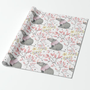 Cadeau Papier d'emballage peint par rhinocéros