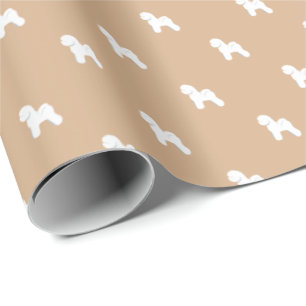 Cadeau Papier d'emballage personnalisable de Bichon Frise