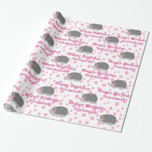Cadeau Papier d'emballage personnalisé d'anniversaire de