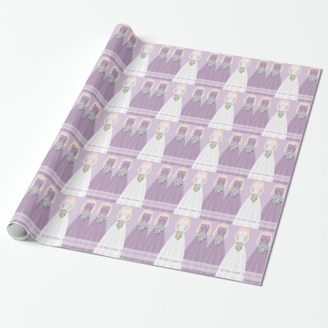 Cadeau Papier d'emballage personnalisé de Fête de la (Déroulé)