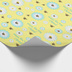 Cadeau Papier d'emballage personnalisé de jour heureux