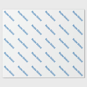 Cadeau Papier d'emballage personnalisé par coutume