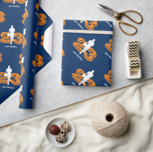 Cadeau Papier d'emballage personnalisé pour joueur de bas