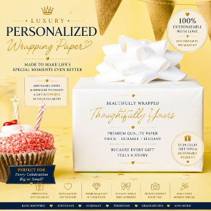 Cadeau Papier d'emballage personnalisé pour mariage