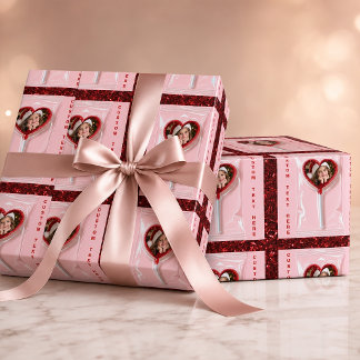 Cadeau Papier d'emballage personnalisé pour sucette en fo