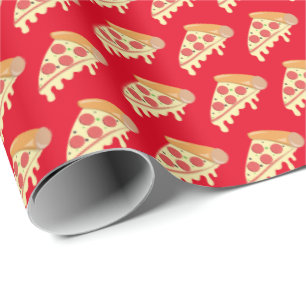 Cadeau Papier d'emballage pizza au fromage de fusion chau