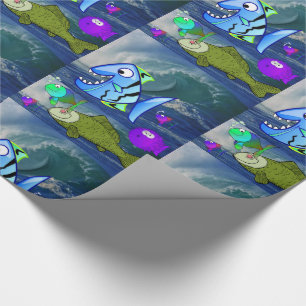 Cadeau Papier d'emballage Poisson